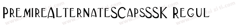PremireAlternateSCapsSSK Regular字体转换